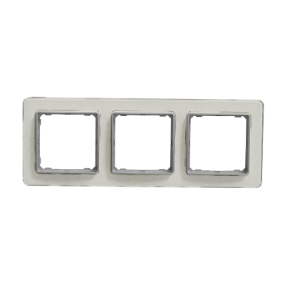 Sedna Design & Elements Ramka potrójna szkło białe efekt szkła SDD360803 SCHNEIDER (SDD360803)